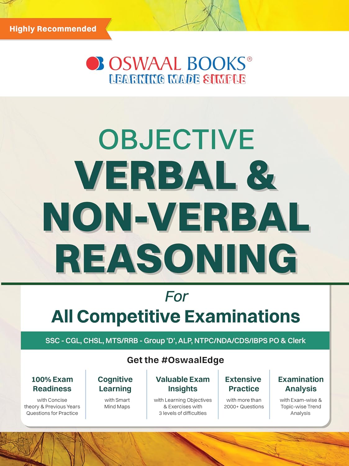 Oswaal Objective Verbal & Non-Verbal, Reasoning Chapter-wise & Topic-wise for All Competitive Examination Oswaal Objective Verbal & Non-Verbal, Reasoning Chapter-wise & Topic-wise for All Competitive Examination