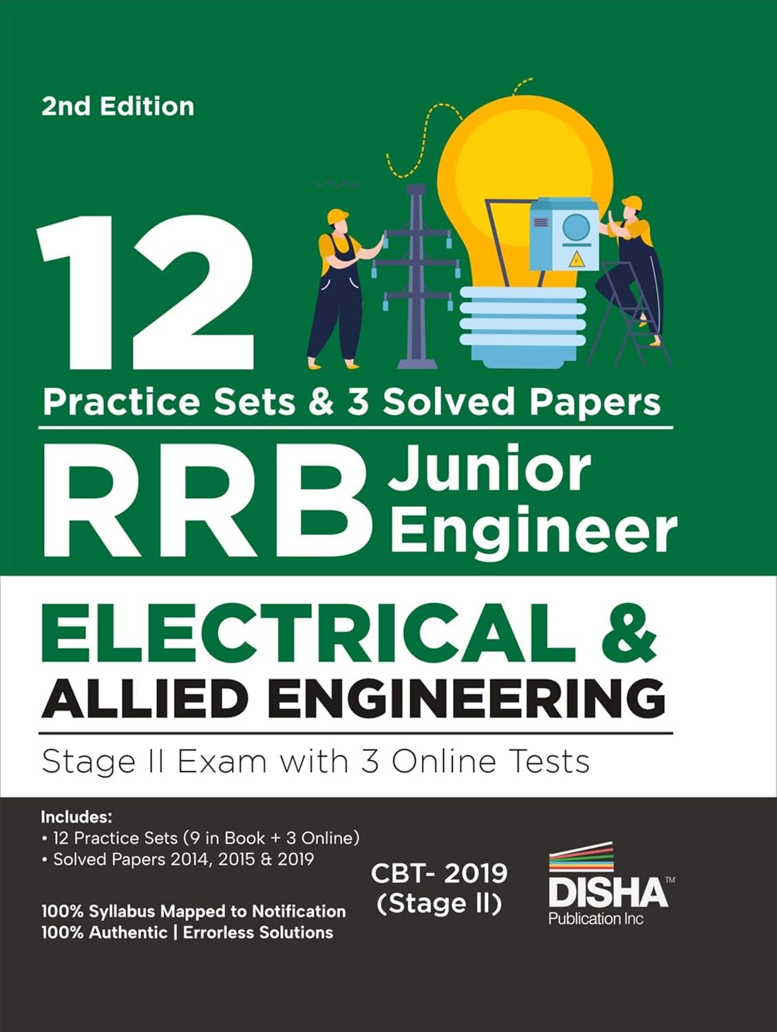 12 Practice Sets for RRB Junior Engineer Electrical & Allied Engineering Stage II Exam with 3 Online Tests 2nd Edition