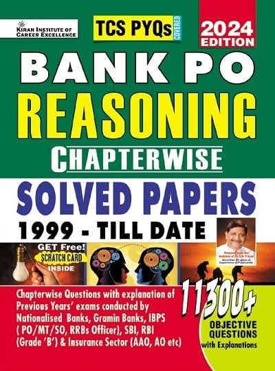 Bank PO Reasoning Chapterwise Solved Papers 1999 Till Date 2024 Edition TCS PYQs Covered 11300+ Objective Questions (English Medium) (4872)