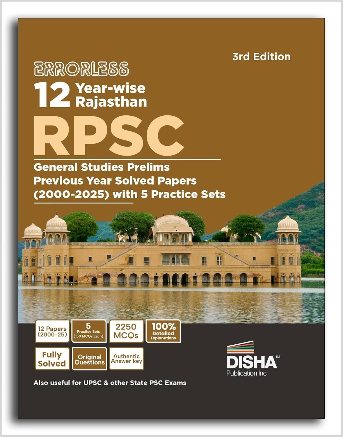 Errorless 11 Year-wise Rajasthan RPSC Civil Services General Studies Prelims Solved Papers (2000 – 22) with 5 Practice Sets